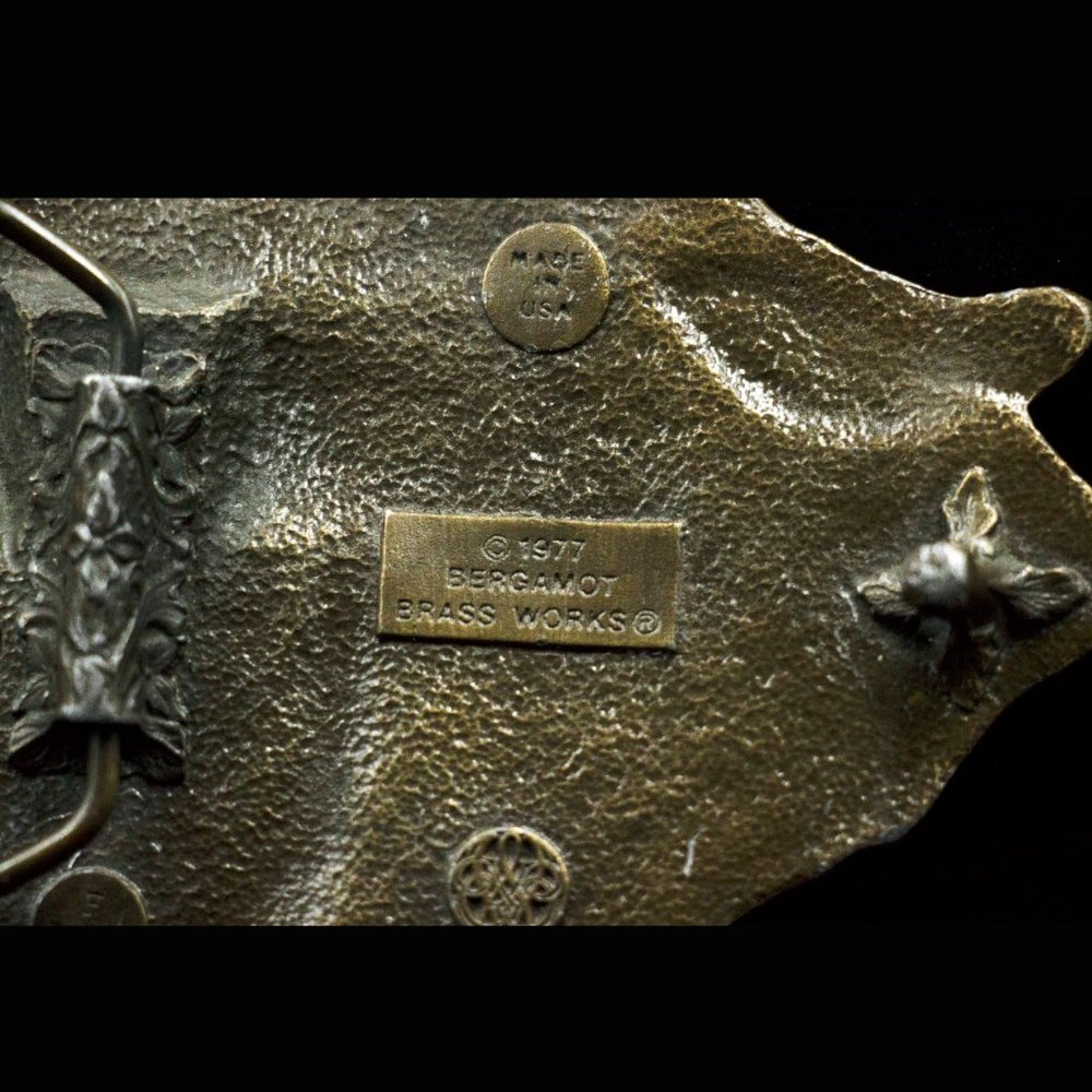 1977 PANTHER BRASS BELT BUCKLE - MAkOC1 - Picture 4 of 5